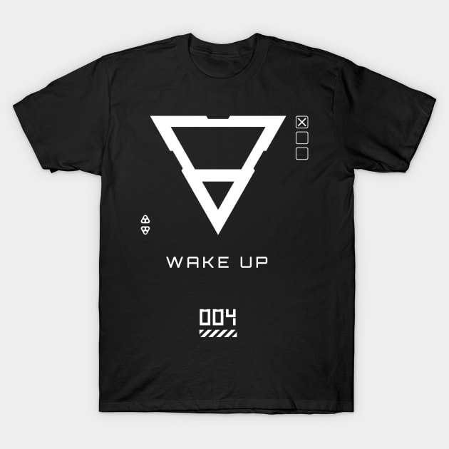 Techwear Vector Design - Wake Up T-Shirt by OreFather